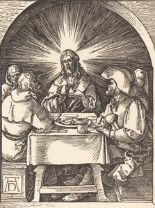 Kristus v Emauzích, pravděpodobně c. 15091510. od Albrecht Dürer