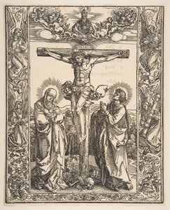 Kristus na kříži mezi Pannou a svatým Janem, 1516. od Albrecht Dürer