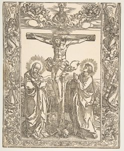 Kristus na kříži mezi Pannou Marií a svatým Janem, 1516. od Albrecht Dürer