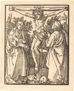 Kristus na kříži s Marií a svatým Janem od Albrecht Dürer