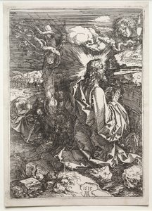 Kristus na hoře Olivetské od Albrecht Dürer