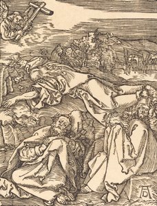 Kristus na hoře Olivetské, pravděpodobně kolem r. 15091510. od Albrecht Dürer
