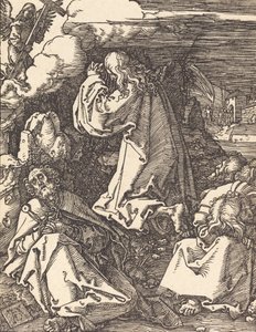 Kristus na hoře Olivetské, pravděpodobně kolem r. 15091510. od Albrecht Dürer