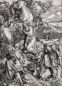 Kristus na Olivové hoře, 1496-1511 od Albrecht Dürer