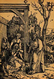 Kristus opouští svou matku., Kristus opouští svou matku, 1504-1505. od Albrecht Dürer