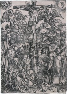 Kristus na kříži, list č. 8 ze série „Velké pašije“ od Albrecht Dürer