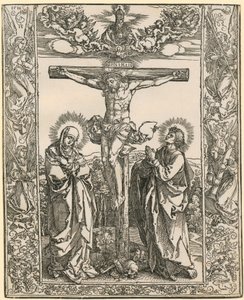 Kristus na kříži s andělským lemem od Albrecht Dürer