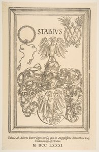 Erb Johana Stabiuse, vydání 1781.n.d. od Albrecht Dürer
