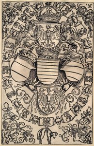 Erb Maxmiliána jako římského krále od Albrecht Dürer