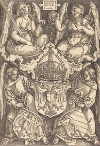 Znak německé říše a města Norimberk, 1521. od Albrecht Dürer