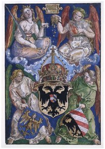 Erb Německé říše a města Norimberku od Albrecht Dürer