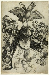 Erb se lvem a kohoutem od Albrecht Dürer