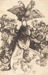 Erb se lvem a kohoutem, 15021503. od Albrecht Dürer