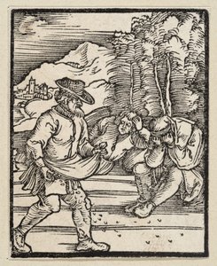 Podobenství o nepříteli, který seje plevel (z: Postilla, 43 dřevořezů) od Albrecht Dürer