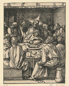 Poslední večeře (Malé pašije) od Albrecht Dürer