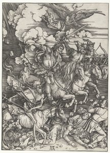 Čtyři jezdci z Apokalypsy od Albrecht Dürer