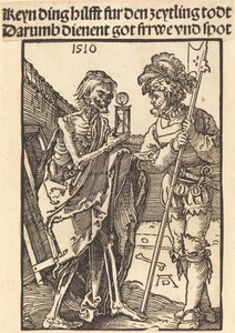 Smrt a Lansquenet, 1510. od Albrecht Dürer