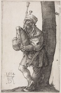 Hráč na dudy od Albrecht Dürer