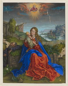Svatá rodina s motýlem od Albrecht Dürer