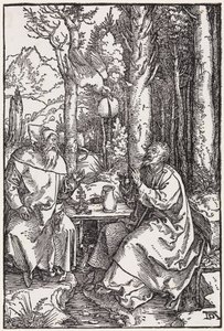 Svatí poustevníci Antonín a Pavel od Albrecht Dürer