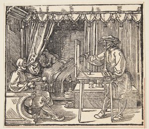 Kreslíř kreslící portrét od Albrecht Dürer