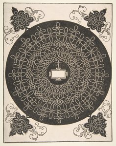 Vyšívací vzor s podlouhlým panelem ve středu, 1521 dříve. od Albrecht Dürer