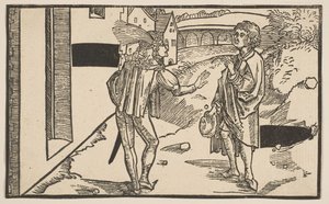 Eunuchus, z komedie Terence, dotisk z 19. století.n.d. od Albrecht Dürer