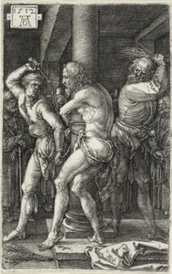 Flagellation, od The Engraved Passion od Albrecht Dürer