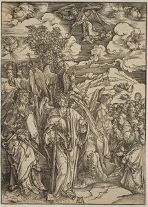 Čtyři andělé zůstávají větry od Albrecht Dürer