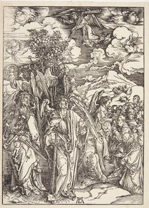 Čtyři andělé zůstávají větry od Albrecht Dürer