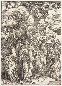 Čtyři andělé zůstávají větry od Albrecht Dürer