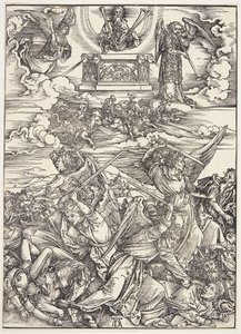Čtyři mstící andělé z Eufratu od Albrecht Dürer