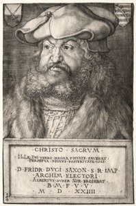Fridrich Moudrý, kurfiřt saský od Albrecht Dürer
