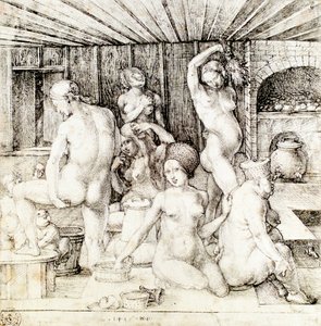 Německy: Frauenbad Ženské lázně od Albrecht Dürer