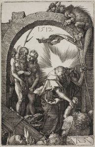 Harrowing of Hell; Kristus v limbu, z The Engraved Passion od Albrecht Dürer