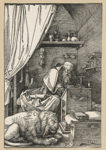 Svatý Jeroným ve své cele od Albrecht Dürer