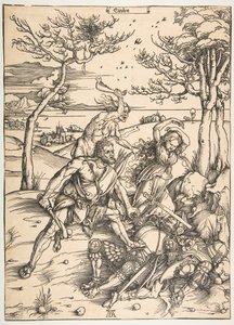 Hercules dobývá molionidská dvojčata.n.d. od Albrecht Dürer