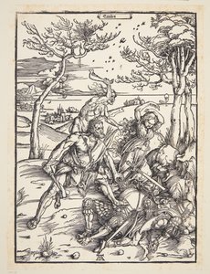 Herkules dobývá Molionidská dvojčata od Albrecht Dürer