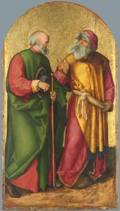 Jabachův oltář: svatí Josef a Jáchym od Albrecht Dürer