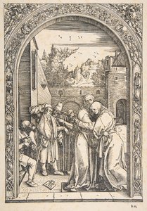Joachim a Anna u Zlaté brány, ze Života Panny, ca. 1504. od Albrecht Dürer