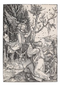 Joachim a anděl, z Život Panny, c. 1504. od Albrecht Dürer