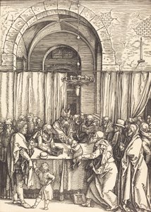 Joachimova nabídka odmítnuta, c. 15041505. od Albrecht Dürer