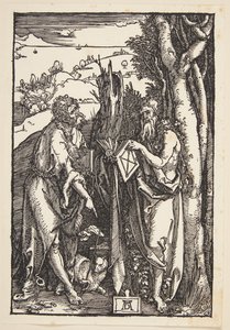 Jana Křtitele a svatého Onufria na poušti od Albrecht Dürer
