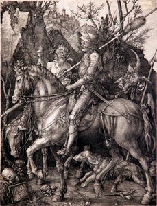 Rytíř, smrt a ďábel od Albrecht Dürer
