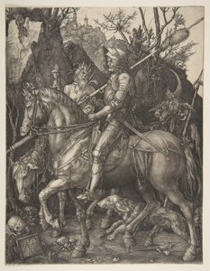 Rytíř, smrt a ďábel od Albrecht Dürer