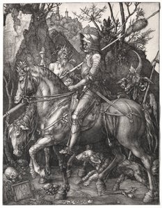 Rytíř, smrt a ďábel, 1513. od Albrecht Dürer
