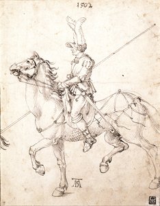 Lancer na koni od Albrecht Dürer