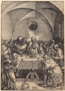 Poslední večeře, list 2 ze série „Velké pašije“ od Albrecht Dürer