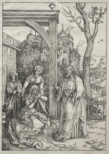 Život Panny Marie:  Kristus se loučí se svou matkou od Albrecht Dürer