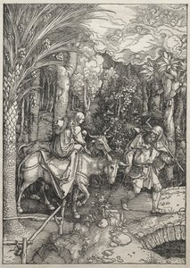 Život Panny: Útěk do Egypta, 1504-1505. od Albrecht Dürer